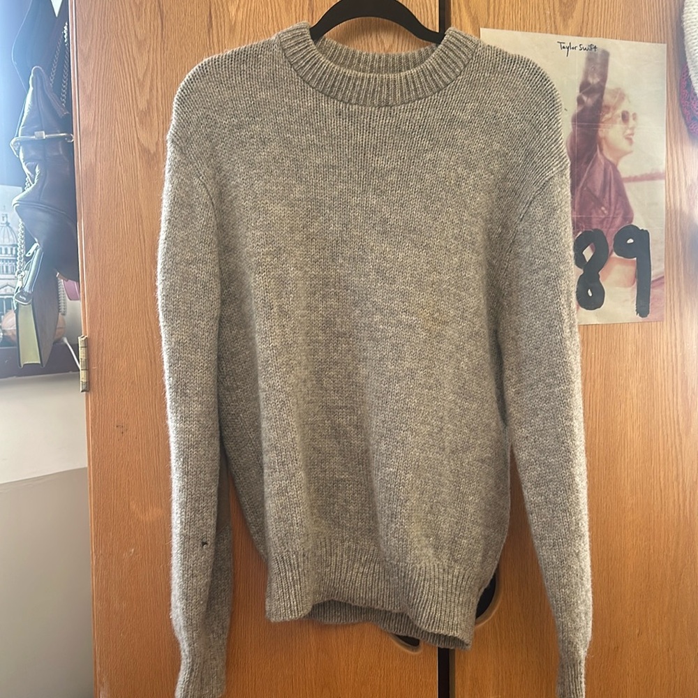 Brown sweater with patches